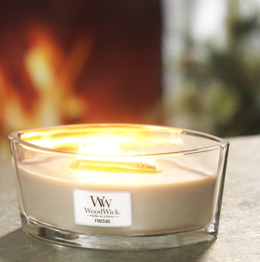 Ароматична свічка з ароматом потріскуючого деревного вогню Woodwick Ellipse Fireside 453 г - фото №2 Ароматична свічка з ароматом потріскуючого деревного вогню Woodwick Ellipse Fireside 453 г - фото №2
